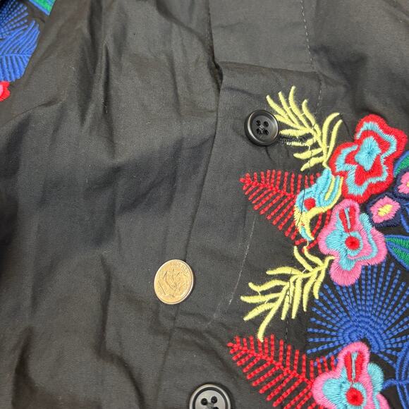 Engineered Garments Tuck Skirt FW24 Cotton Floral Embroidery Women's 1 - Picture 7 of 9